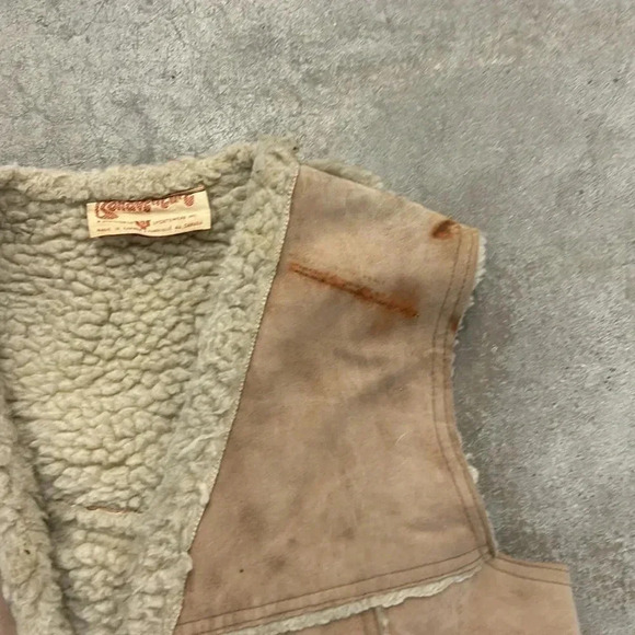 Vintage  sherpa vest - Picture 2 of 6